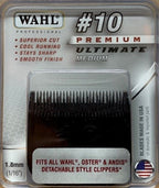 Clipper Spare Blade Wahl Premium For Km & Other Clippers Size 10 1.8mm Medium