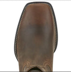 Roper Boots Ariat Heritage Wide Square Toe Brown Mens