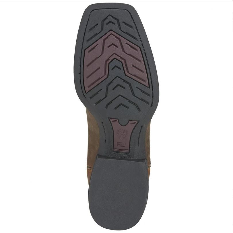 Roper Boots Ariat Heritage Wide Square Toe Brown Mens