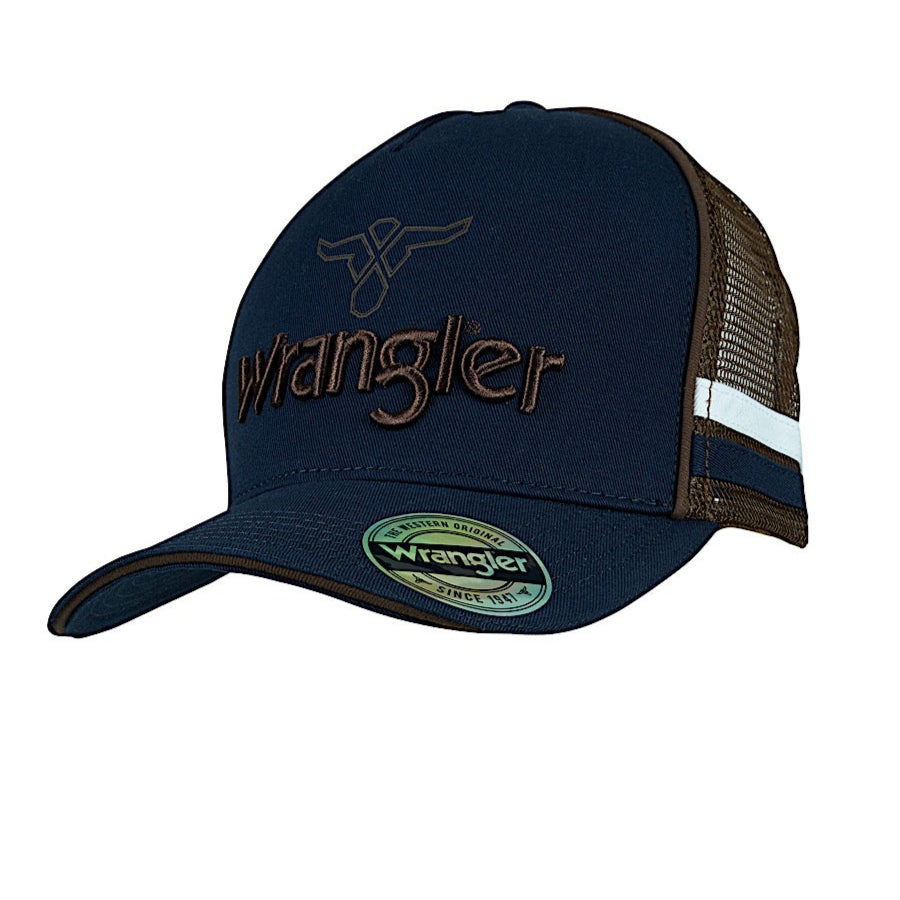 Wrangler Joel High Profile Trucker Cap - Navy