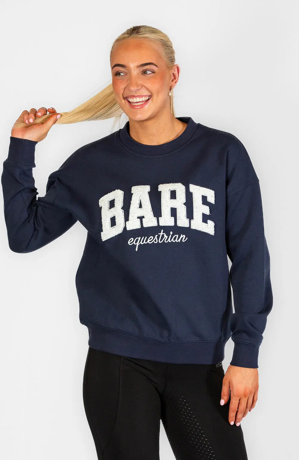 BARE Academy Sweater - Navy/White