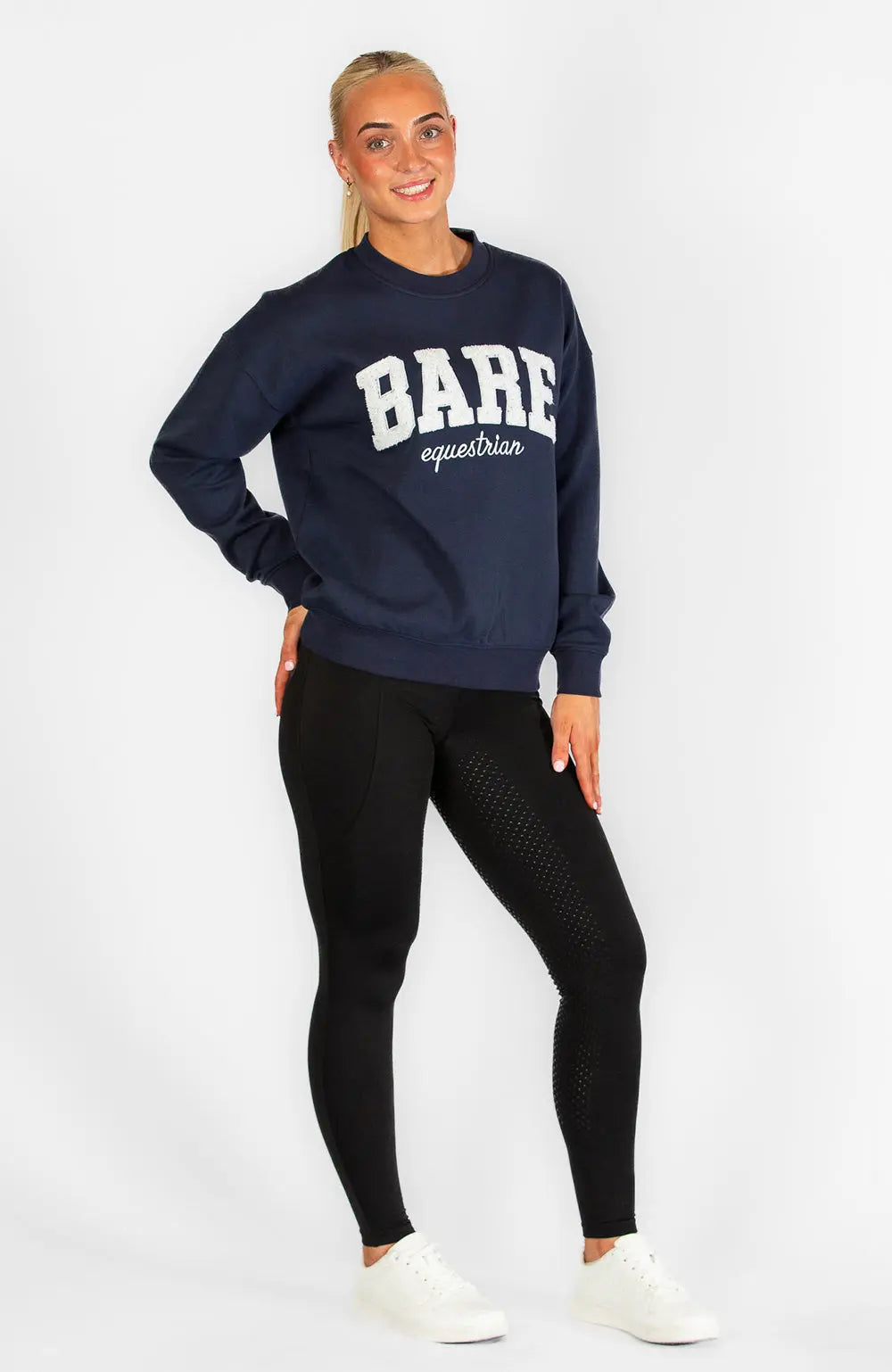 BARE Academy Sweater - Navy/White