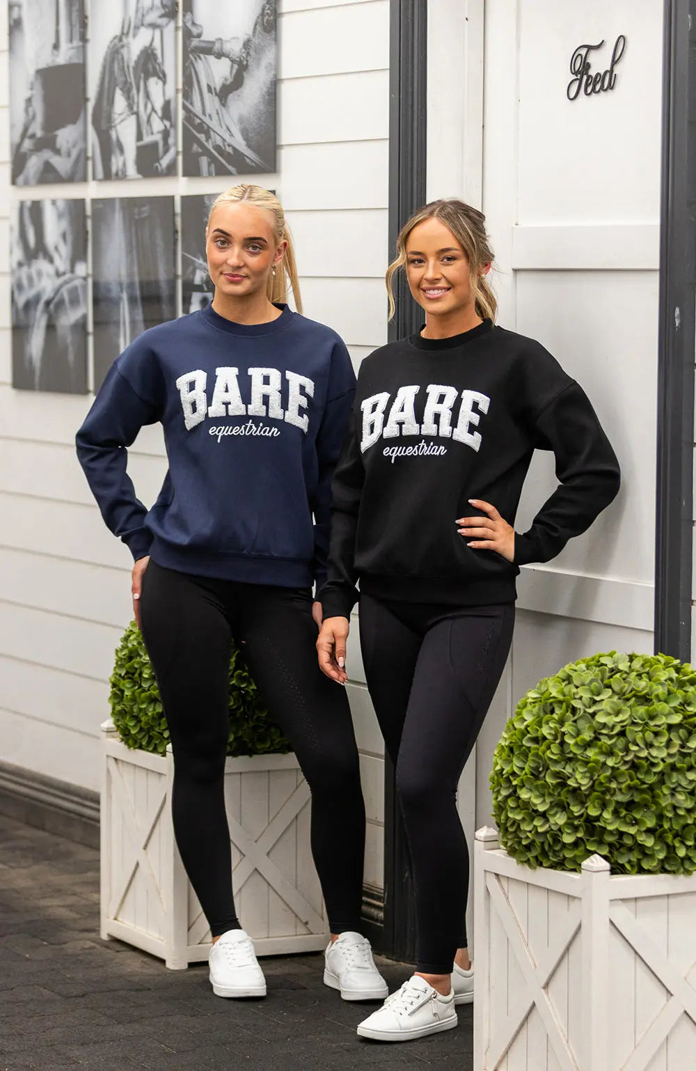 BARE Academy Sweater - Navy/White