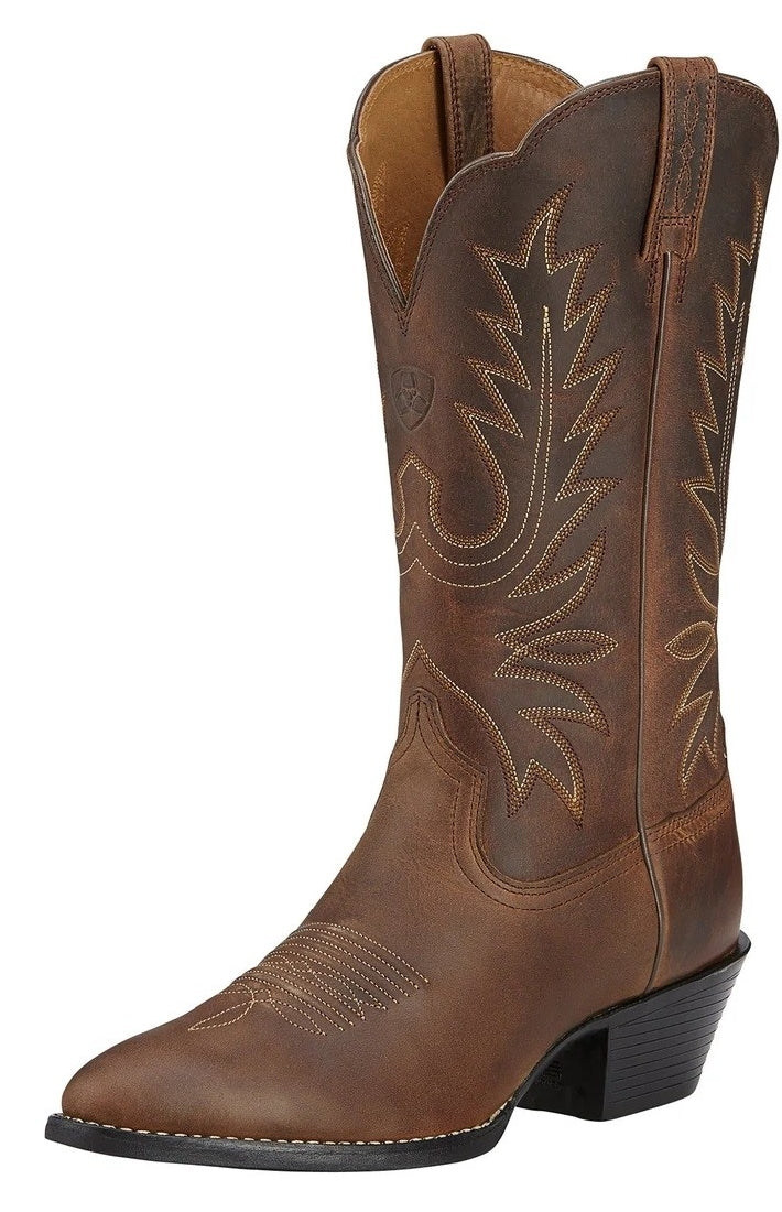 Western Boots Ariat Heritage Distressed Brown Ladies