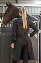 BARE Candace Lightweight Waterproof Long Jacket (Mesh Lined) - Black