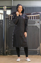 BARE Candace Lightweight Waterproof Long Jacket (Mesh Lined) - Black