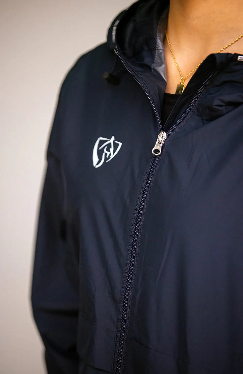 BARE Unisex Kali Lightweight Waterproof Short Jacket (Mesh Lined) - Navy