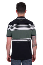 Wrangler Mens Chris Polo Black/Cypress