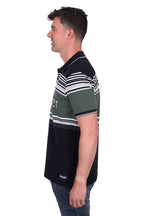 Wrangler Mens Chris Polo Black/Cypress