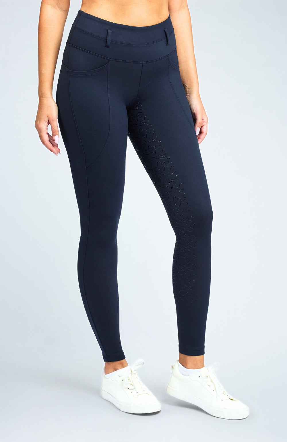BARE FlexForm Sculpting Riding Tights - Midnight Navy