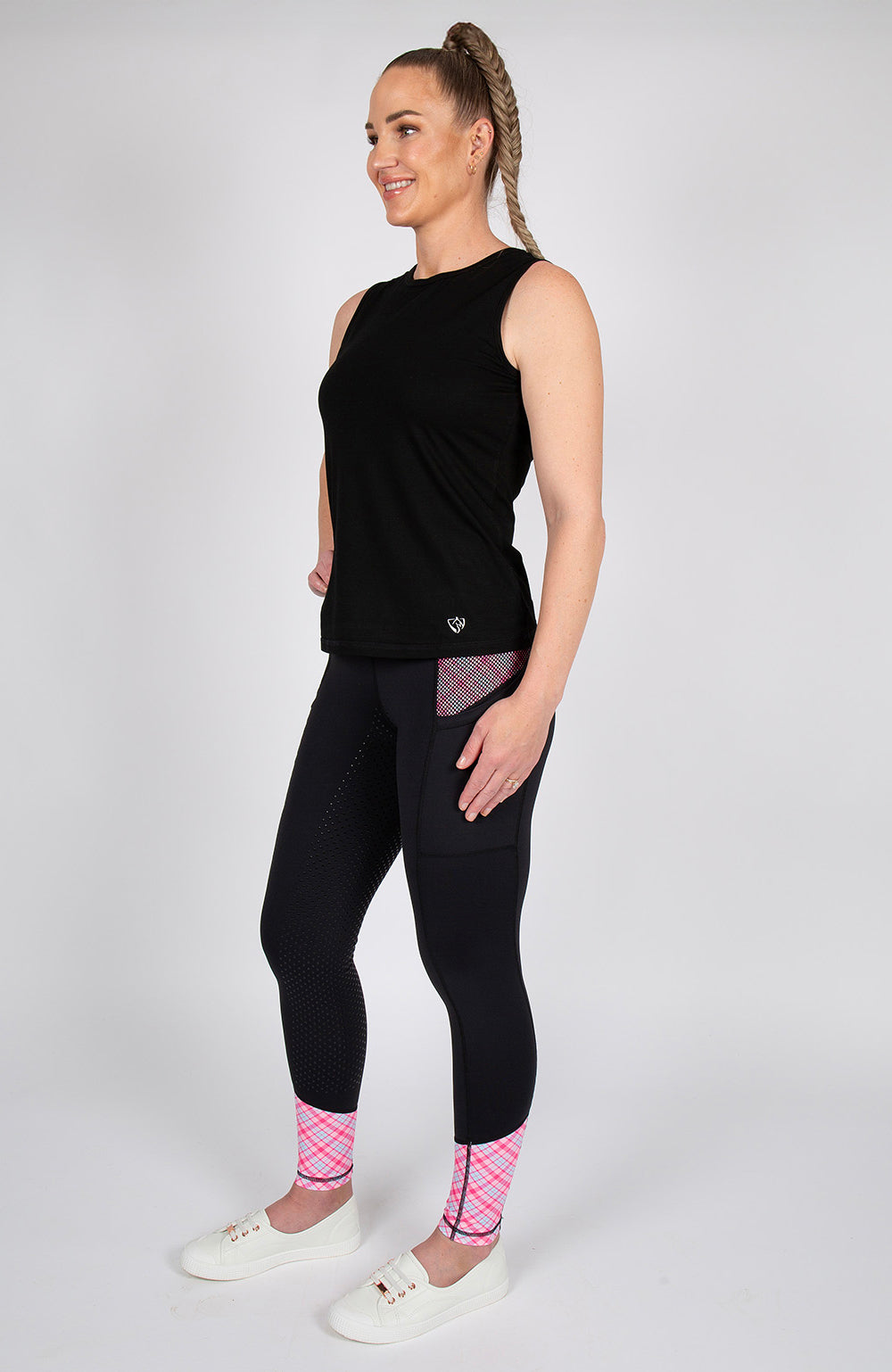 BARE Leopard Tank Top - Black