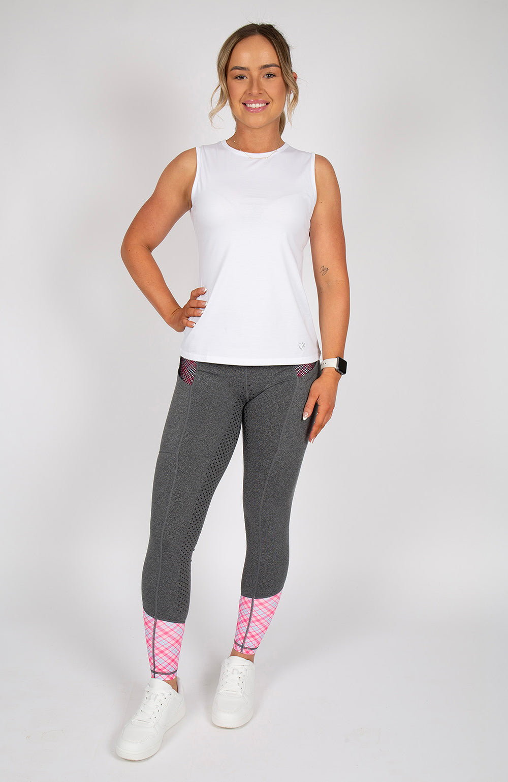 BARE Tank Top - White/White