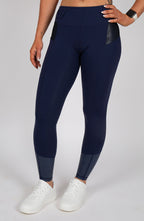 BARE Performance Riding Tights - Navy Croc