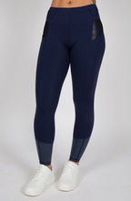 BARE Performance Riding Tights - Navy Croc