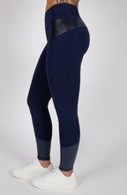 BARE Performance Riding Tights - Navy Croc