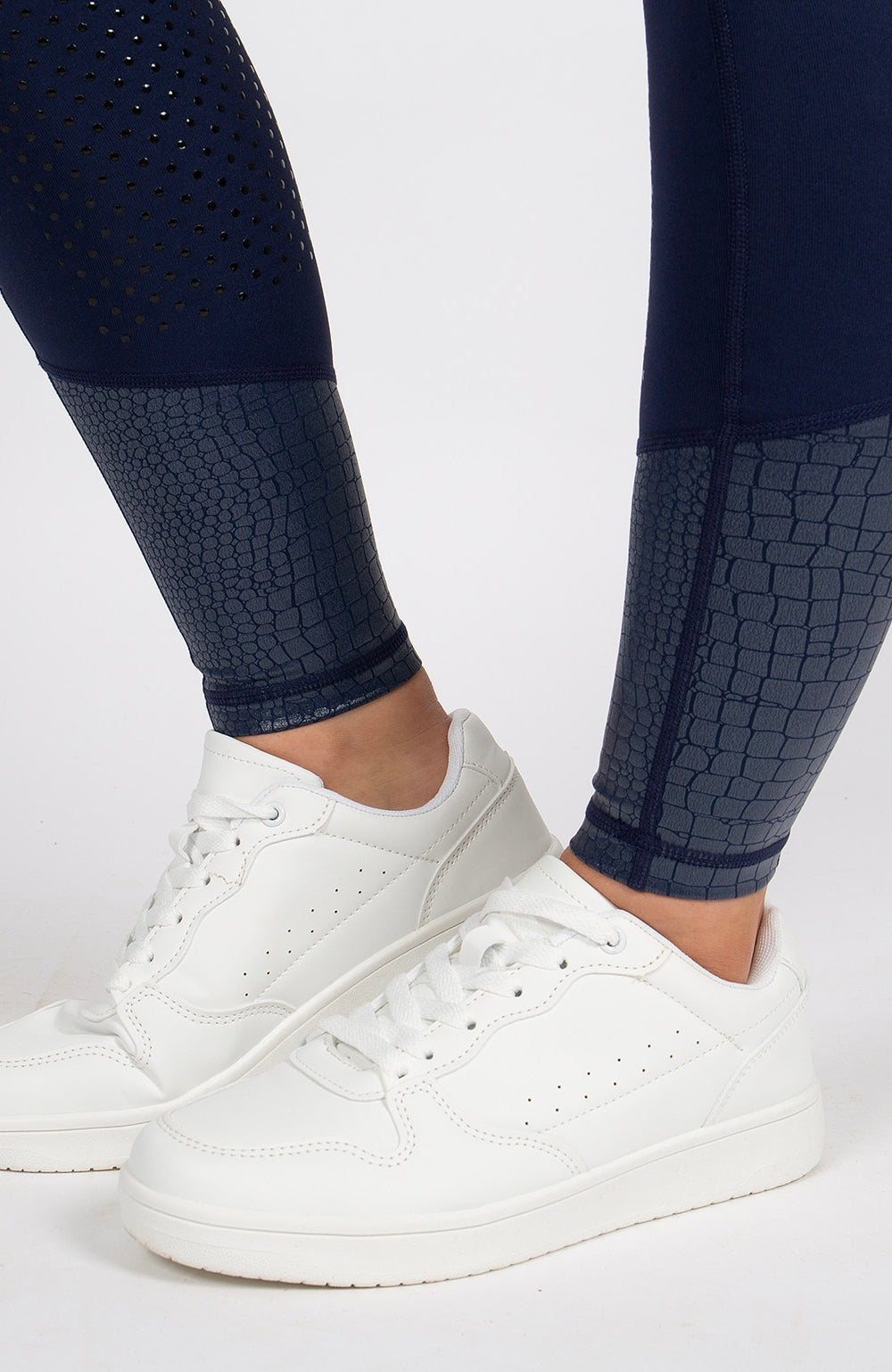 BARE Performance Riding Tights - Navy Croc