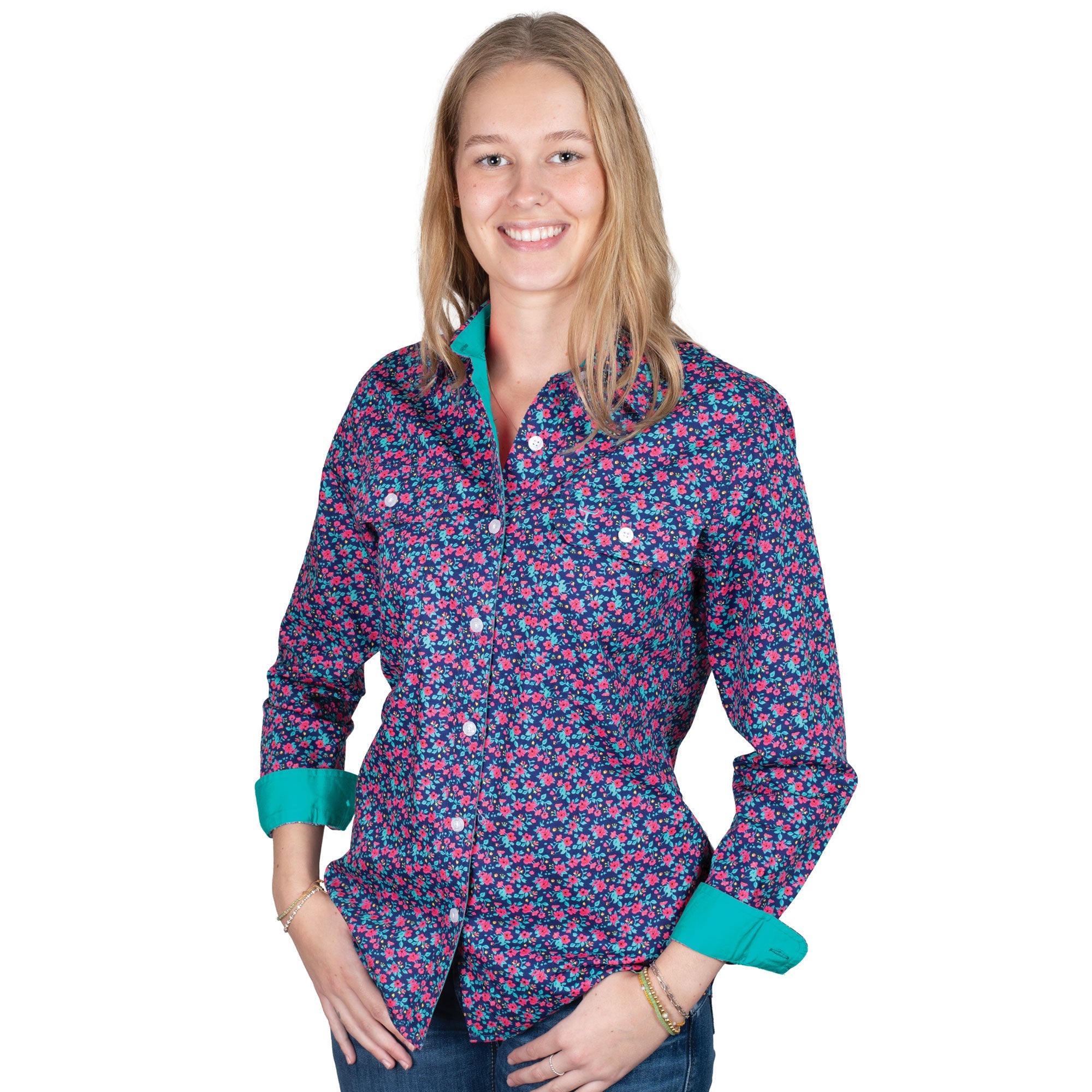 Women's Abbey Full Button Print Workshirt