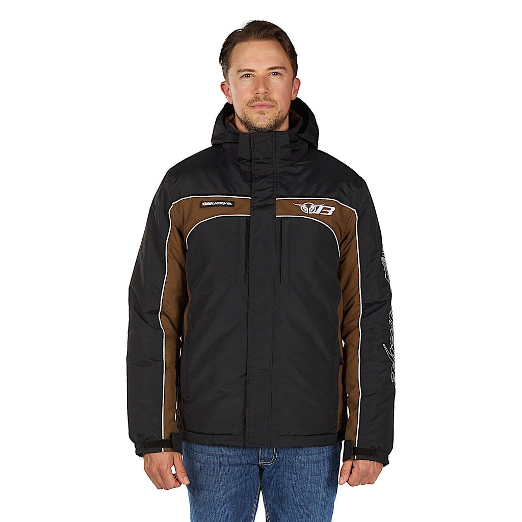 Bullzye Men's Bazooka Jacket - Black/Dark Tan