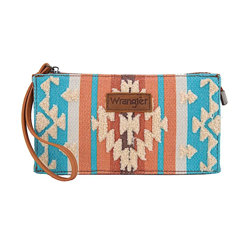 Wrangler Cilia Aztec Wristlet Purse - Tan