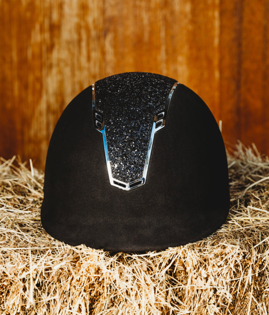 Cavalier Gala Glitter Helmet BLACK