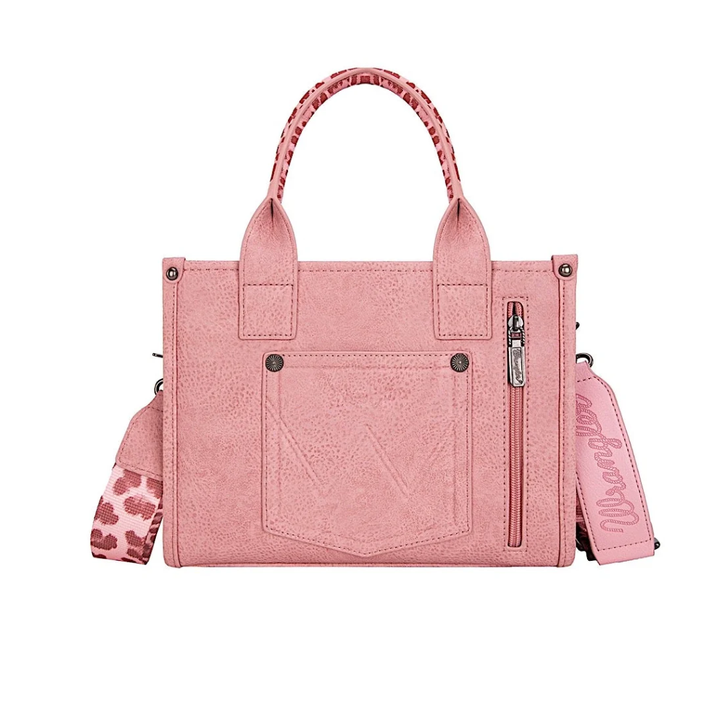 Wrangler Leopard Print Crossbody Bag - Pink