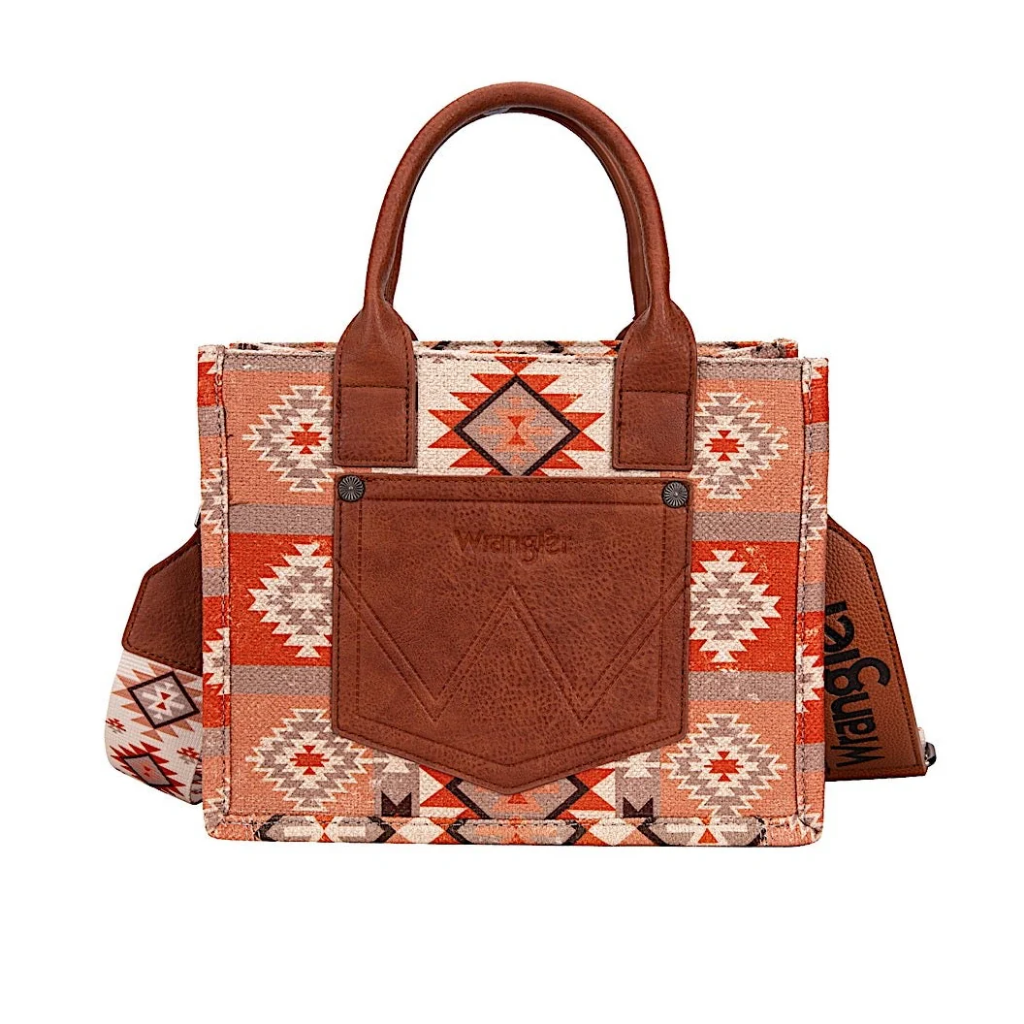 Wrangler Macy Aztec Crossbody Bag - Tan
